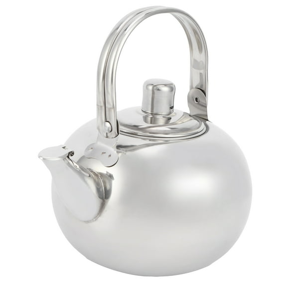 Bouilloire, Théière en Acier Inoxydable pour Cuisinière, Ensemble de Théière en Acier Inoxydable pour Argent 14cm 1L, Argent 16cm 1.2L