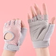 thumbnail image 3 of NIBOLOG 1 Pair Fitness Gloves with Fastener Tape Half Finger Shock-absorbing Breathable Strength Training Cycling Sports Gloves, 3 of 7