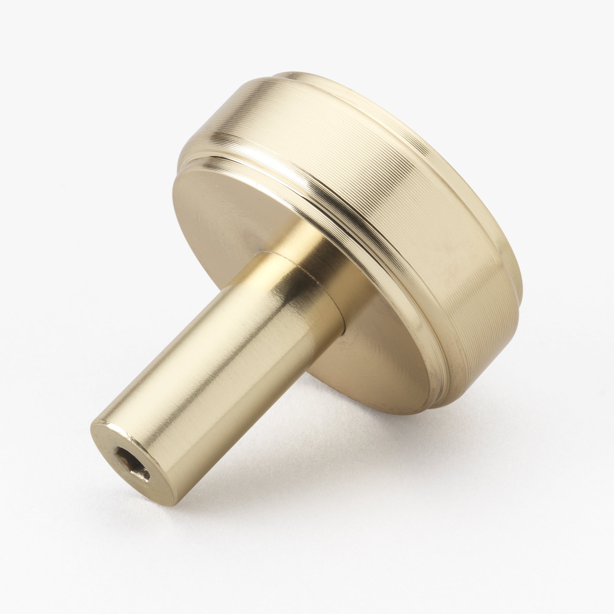 GlideRite 1-1/2 in. Solid Round Cabinet Knob, Champagne Gold
