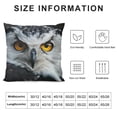 thumbnail image 5 of Orinice Owl Yellow Eyes Symbolism Graphic Decorative Throw Pillow Cover Short Plush for Home Couch Living Room Bed Sofa, Multipurpose Use, 1PC 24x24in, 5 of 5