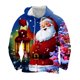 thumbnail image 1 of Sudadera con capucha para hombre, moda, bolsillos, manga larga, estampado navideño, sudadera con capucha, blusa para hombre, blusa de poliéster, 1 of 4