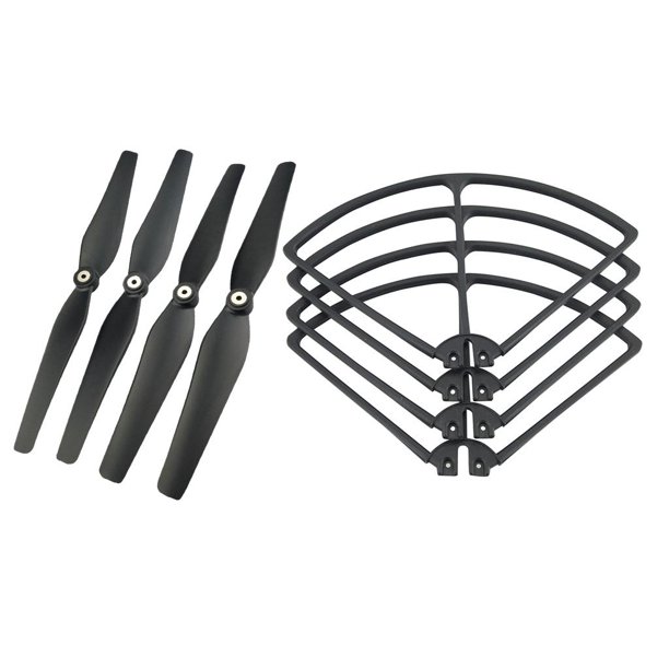 Hélice para dron RC + protector de hélice para X8C X8W X8HW Negro