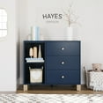 thumbnail image 3 of Storkcraft California 3 Drawer Nursery Combo Dresser, Midnight Blue with Driftwood, 3 of 12