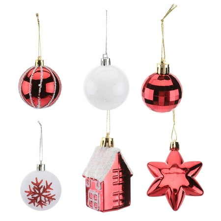 

NUOLUX 28Pcs Christmas Ball Pendant Xmas Tree Hanging Decoration Festival Ornament