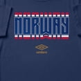 thumbnail image 2 of Umbro Men's Norway Stacked Soccer T Shirt (New Navy, S-XXXL), 2 of 4