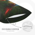 thumbnail image 5 of Naloa Hybrid Parrot in the Forest Pillowcase, Throw Pillowcase, Wrinkle-Free, Stain-Resistant with Hidden Zipper for Bedroom Sofa - 16"x24", 5 of 9