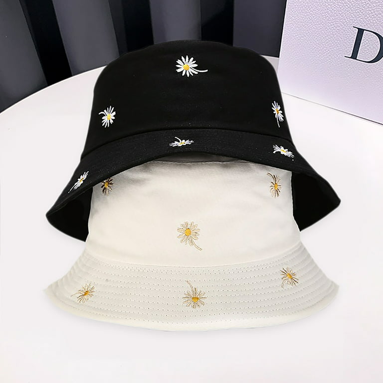 Yirtree Bucket Hat Unisex Printed Reversible Double-Side-Wear Outdoor Sun  Hat for Women Men Teens Summer 
