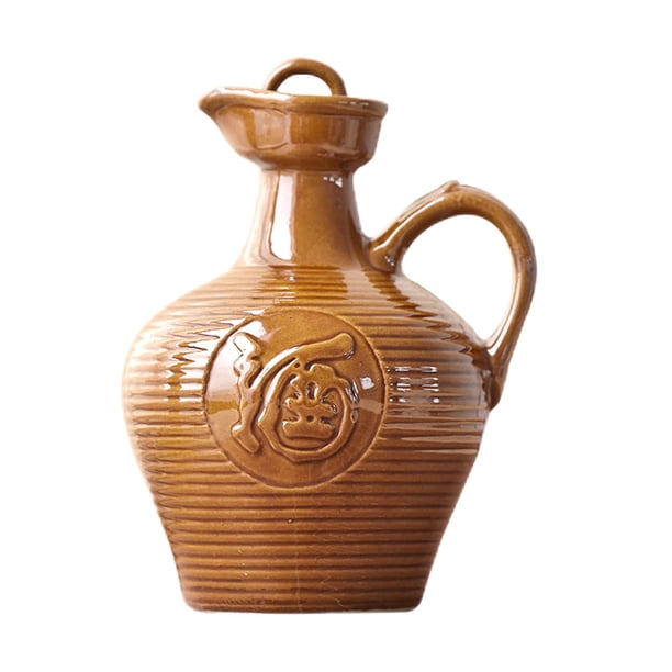Hervidor de vino para el hogar Jarra de vino de vino de cerámica Contenedor de vino portátil Accesorio de vino