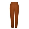 thumbnail image 5 of FUNUONY Sweatpants Women Baggy Lounge Pants Workout Gym Active High Waisted Comfy Joggers for Women Fall Clothes 2025 Sweatpants Elastic Waist Joggers Loose Trousers Fall Casual Wear Orange S, 5 of 6