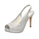 thumbnail image 1 of Zapatos de Tacón Abierto con Punta Descubierta y Rhinestones Plateados para Mujer DREAM PAIRS Talla 5, 1 of 6