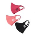 thumbnail image 3 of Adidas Unisex Face Covers Facemasks 3-Pack, Wild Pink/Hazy Rose/Black, Size M/L, H59843, 3 of 3