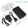 thumbnail image 3 of Talentcell Batterie au Lithium-Ion Rechargeable 12V 6000mAh/5V 12000mAh à Sortie CC pour Ruban LED et CCTV Camera, Banque d'Alimentation Li-ion Portable avec Chargeur, Noir, 3 of 7