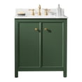 thumbnail image 3 of Legion Furniture 30" MDF/Veneer Wood Sink Vanity Cabinet - Vogue Green, 3 of 9
