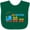 Green, variant on Inktastic I am the Cutest Big Brother - Train Boys Baby Bib