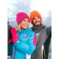 thumbnail image 4 of GRNSHTS 1-Hole Knitted Full Face Cover Adult Unisex Winter Warm Ski Balaclava for Outdoor Women Men (Orange), 4 of 14