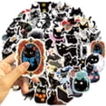 thumbnail image 4 of 50-Pack Black Cat Stickers - Waterproof DIY Decorations for Phones, Notebooks, and Luggage, 4 of 6