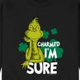 thumbnail image 3 of The Grinch - Charmed Im Sure - Men's Crew Neck Fleece Pullover, 3 of 5