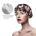 thumbnail image 5 of Butterflies1 Shower Cap, Reusable Bath Hair Hat for all Hair Lengths Hair Cover with Elastic Band Double Waterproof Layers Bathing Hat, 5 of 5