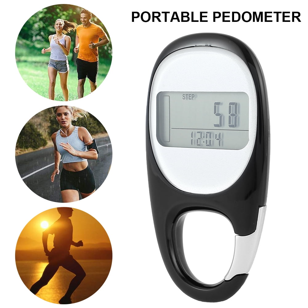 PINGKO 3D Carabiner Walking Pedometer Best Activity Fitness Tracker 