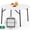White, variant on HaiNova 48in Round Folding Table, Portable Plastic Table for Indoor/Outdoor Events, Can Accommodate 4-6 People, White