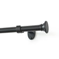 thumbnail image 3 of Threadmade Shaker Curtain Rod, Wrought Iron - 32"W x 142"L, 3 of 6