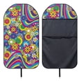 thumbnail image 6 of Uorisanigo Car Seat Towel Cover Front Car Seat Covers Waterproof Soft Retro 70s Flower Power Auto Seat Covers Sweatproof Seat Protector Fit Most Car, Truck, Suv, or Van, 6 of 6