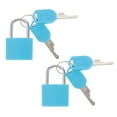 thumbnail image 1 of MasteelfCA 2pcs Padlock With Key Travel Lock Replacement Security Padlock Lock for Locker, 1 of 8