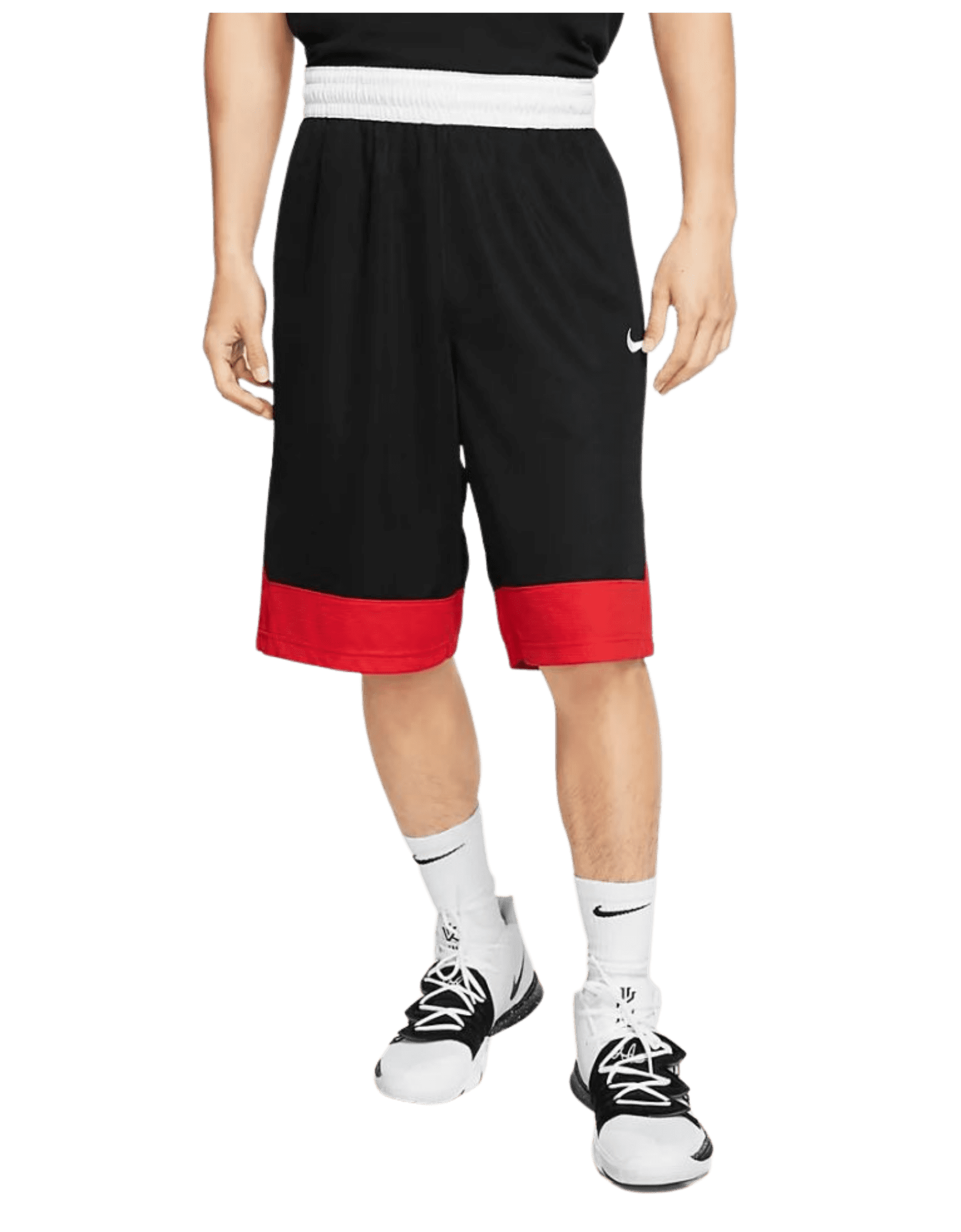 Nike Men's DriFit Icon Basketball Shorts (Black/University Red/White