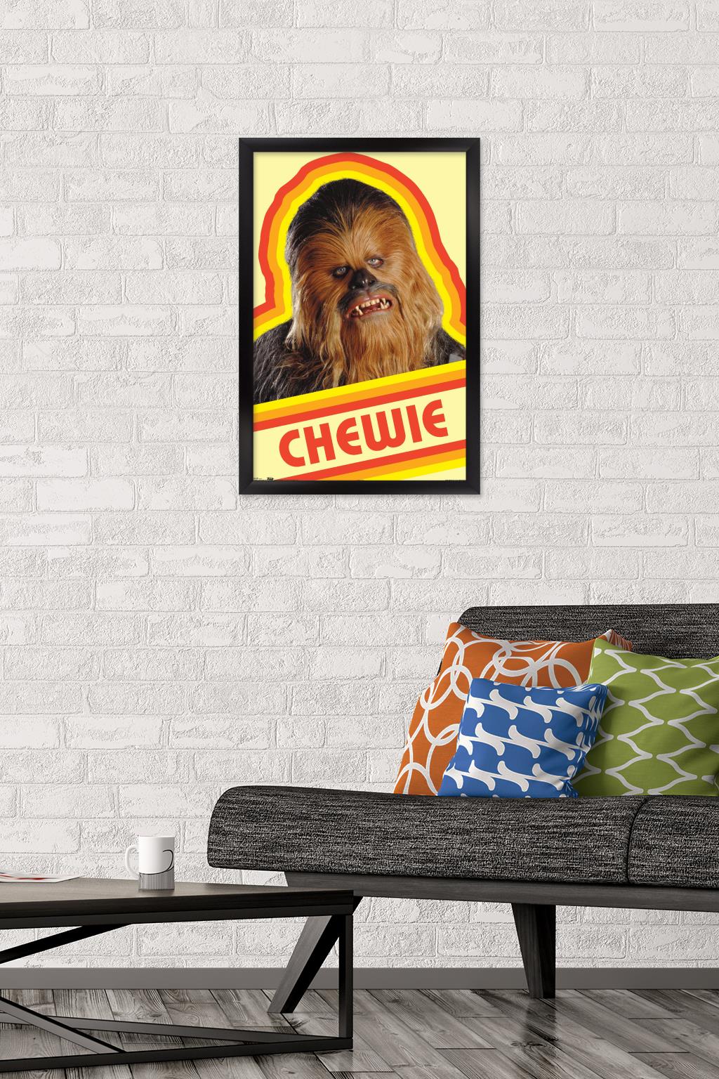 Star Wars: Saga - Chewie Wall Poster, 14.725" x 22.375" Framed