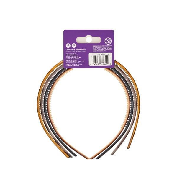Goody Classics Thin Assorted Pattern Headbands Multi, Goody Headbands