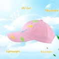thumbnail image 4 of Gorra de béisbol para niños pequeños, de verano, con protección solar, diseño de dinosaurio, para niños de 1 a 3 años, 4 of 6