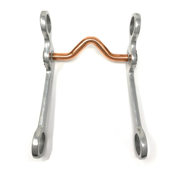 AJ Tack Copper Medium Port Grazing Bit