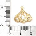 thumbnail image 3 of 30pc Brass Hollow Links Real 18K Gold Plated Leaf 17x17.5x1.5mm Hole: 1.2mm, 3 of 3