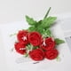 thumbnail image 4 of Ramo Artificial de 6 Cabezas de Flores para Decoración de Fiestas y Bodas | Flores Artificiales de Seda Roja para Decoración Del Hogar y Recibidor | 15 X 10 X 30 Cm, 4 of 7