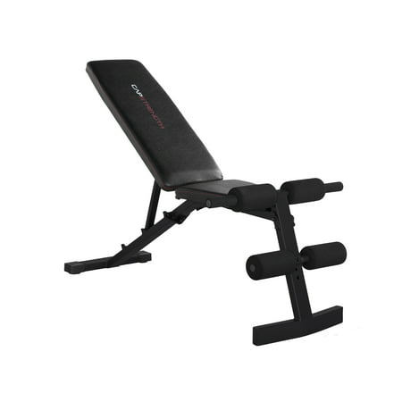 Cap Strength Adjustable Fid Bench Black Walmart Com