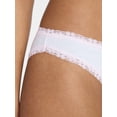 thumbnail image 3 of No Boundaries Cotton Lace Hi Cut Bikini Women's and Women's Plus, Sizes XS-XXXL, 3 of 4
