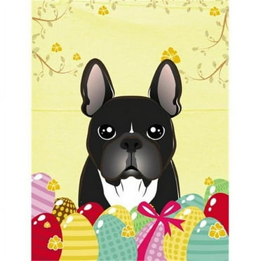 French Bulldog Easter Egg Hunt Flag Canvas House Size
