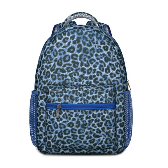 Lightweight Daypack with Abstract Leopard and Cheetah Spots, Fashionable Animal Print Backpack for Elementary Students and After-School Activities