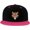 Pink, variant on Tiger Face Hip Hop Hat Two Tone Flat Bill 6 Panel Cap Unisex