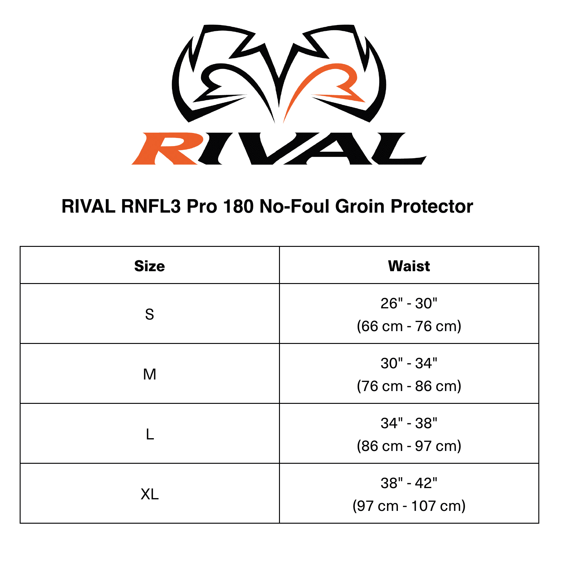 RIVAL Boxing RNFL3 Pro 180 No-Foul Groin Protector - XL - White