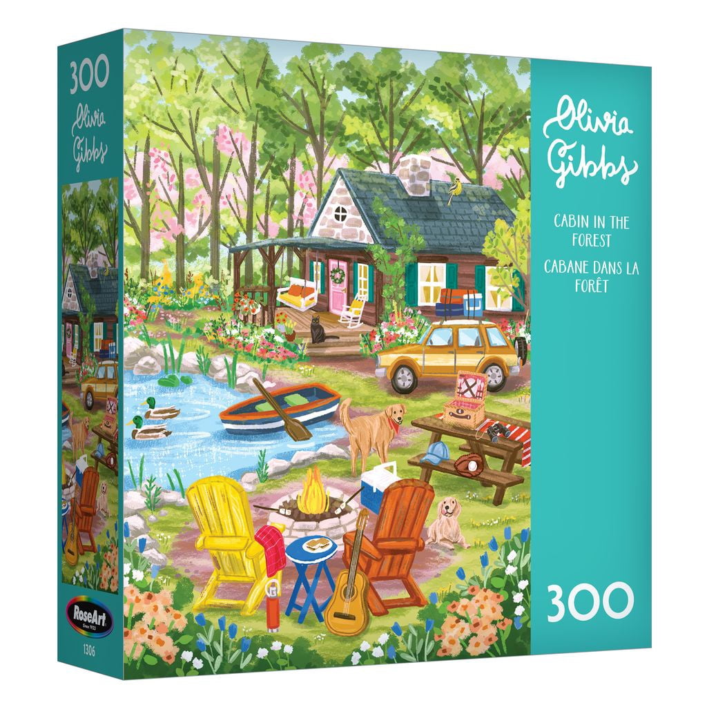 Olivia Gibbs 300pc - Cabin in the Forest