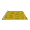 thumbnail image 2 of Ahgly Company Machine Washable Indoor Square Solid Yellow Modern Area Rugs, 5' Square, 2 of 4