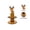 C, variant on Fievgin Christmas Money Holder Santa Claus Wooden Cash Cake Stand Multi-Layer Money Display Rack for Table Decor