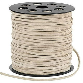 Tenn Well 2.6mm Suede Cord, 100 Yards Flat Faux Leather Cord for Necklaces, Bracelets, Jewelry Making, Beading and DIY Crafts