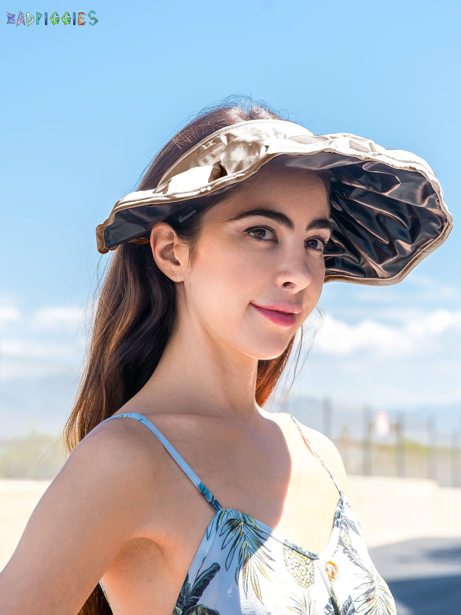 Sun Hat for Women Womens Clip On Sun Visor Cap Summer Beach Hat UV Protection UPF 50