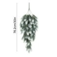 thumbnail image 7 of Lwlmwt 30-Inch Artificial Christmas Teardrop Wreath Winter Hanging Decor Realistic Greenery Accent Perfect for Porches, Fireplaces, and Christmas Decorations, 7 of 7