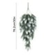 thumbnail image 3 of Adornos navideños de plástico para colgar en la pared, enredaderas navideñas de 76 cm, estilo retro invernal, con agujas de pino artificiales, corona colgante de plantas verdes para chimeneas de exter, 3 of 6