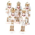 thumbnail image 4 of Paquete de 5 Adornos Colgantes de Cascanueces Navideños, Figuras Decorativas Navideñas, Esculturas, Colgantes para Festivales Y Oficinas., 4 of 9