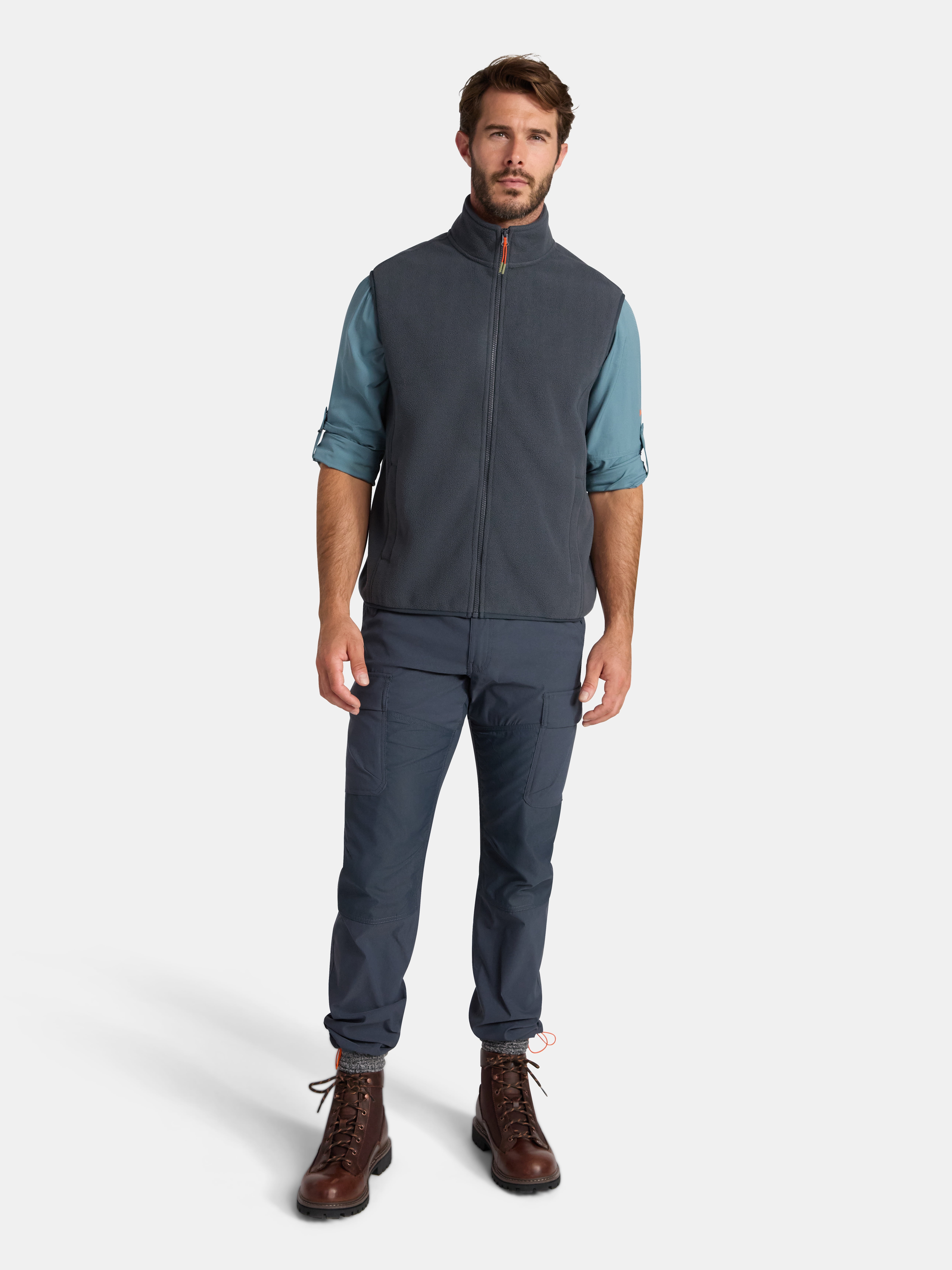 Ozark Trail Men's and Big Mens's Polar Fleece Vest, Sizes S-3XL