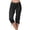 Black, variant on 80s Pants for Women Trouser Chino Women's Casual Fashion Short Pants Pants Solid Pants, Size M